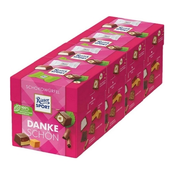 Ritter Sport - Choco-blokjes Dankeschön - 4x 176g