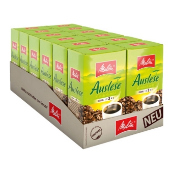 Melitta - Auslese Classic-Mild Gemalen koffie - 12x 500g