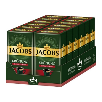 Jacobs - Krönung Cafeïnevrij Gemalen Koffie - 12x 500g