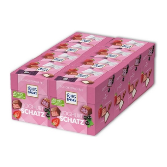 Ritter Sport - Choco-blokjes Joghurt Schatz - 8x 176g