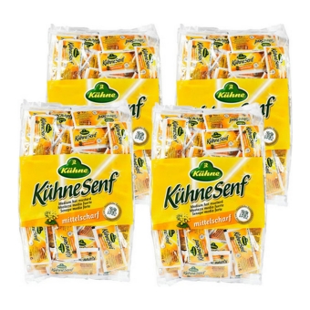 Kühne - Medium Pittige Mosterd - 4x (150x 10g)