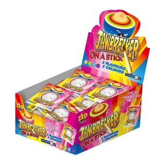 Zed Candy - Jawbreaker On A Stick - 15 stuks
