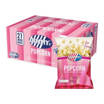 Jimmy's - Popcorn Zoet - 21 Minizakjes
