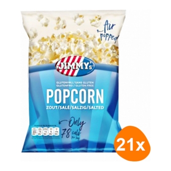 Jimmy's - Popcorn Zout - 21 Minizakjes