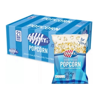 Jimmy's - Popcorn Zout - 21 Minizakjes
