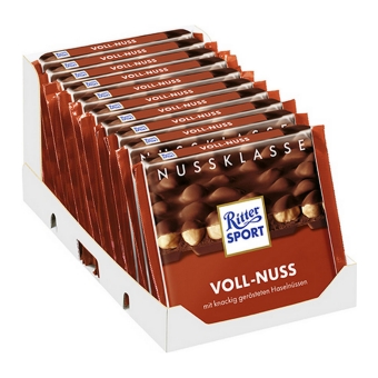 Ritter Sport - Melk Hele Hazelnoot - 10x 100g
