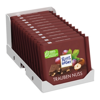 Ritter Sport - Rozijn Hazelnoot - 12x 100g