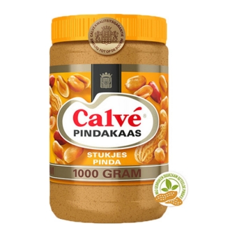 Calvé - Pindakaas met stukjes pinda - 1kg