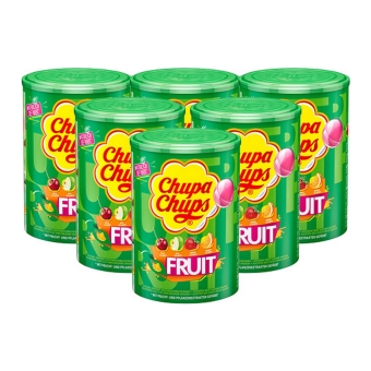 Chupa Chups - Lolly's Fruit - 6x 100 stuks
