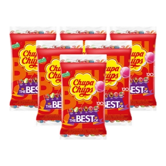 Chupa Chups - Lolly's The Best Of (Navulzak) - 6x 120 stuks