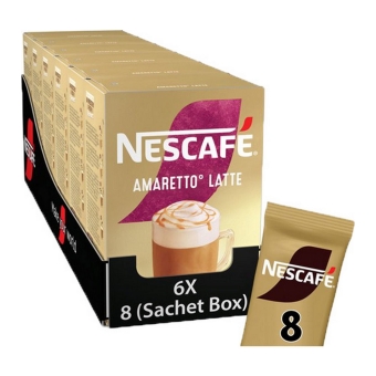 Nescafé - Gold Amaretto Latte - 6x 8 zakjes