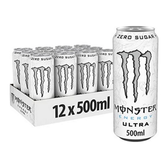 Monster Energy - Ultra White Zero Sugar - 12x 500ml