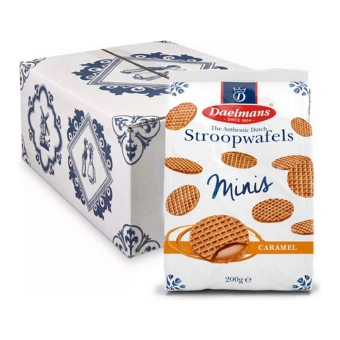 Daelmans - Mini Karamel Stroopwafels in zak - 12x 200g