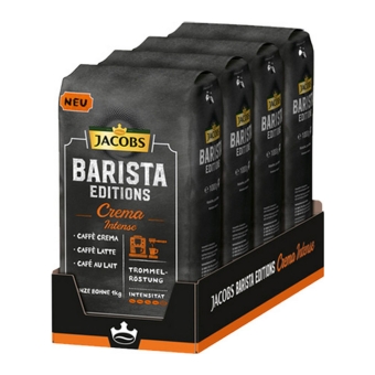 Jacobs - Barista Editions Crema Intense Bonen - 4x 1kg