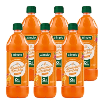 Slimpie - Sinaasappel Framboos Siroop - 6x 650ml