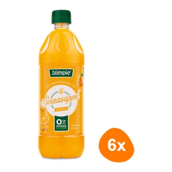 Slimpie - Sinaasappel Siroop - 6x 650ml