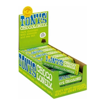 Tony's Chocolonely - Puur Amandel Zeezout - 35x 47g