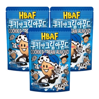 HBAF - Cookie & Cream Almond - 3x 120g