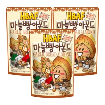 HBAF - Garlic Bread Almond - 3x 120g