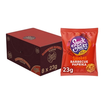 Snack a Jacks - Rijstwafels Barbecue Paprika - 8x 23g