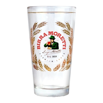 Birra Moretti - Bierglas "Vaasje" 250ml - 6 stuks