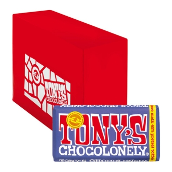 Tony's Chocolonely - Donkere Melk Pretzel Toffee - 15x 180g