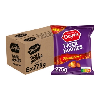 Duyvis - Tijgernootjes Flamin' Hot - 8x 275g