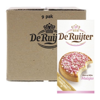 De Ruijter - Roze & Witte Muisjes - 9x 330g