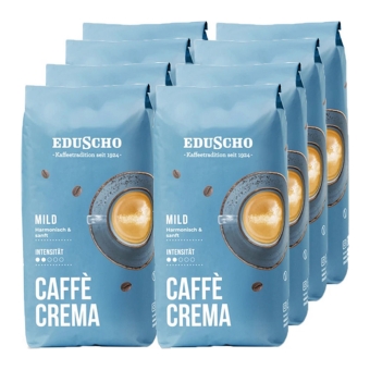 Eduscho - Caffè Crema Mild Bonen - 8x 1kg