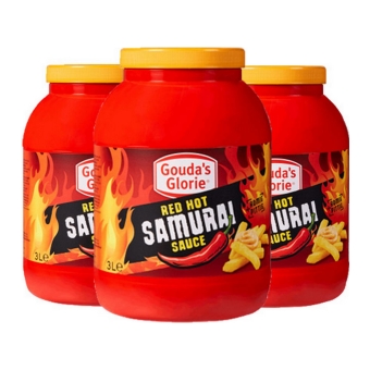 Gouda's Glorie - Red Hot Samurai Sauce - 3x 3 Ltr