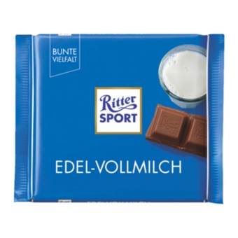 Ritter Sport - Fijne melkchocolade - 12x 100g