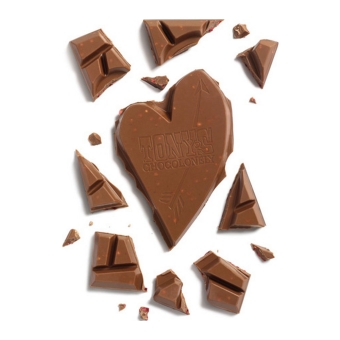 Tony's Chocolonely - Gifting bar: Recht uit m'n chocohart (Melk roos framboos) - 15x 180g