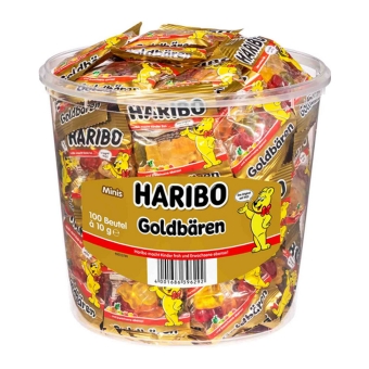 Haribo - Goudberen - 100 Mini zakjes