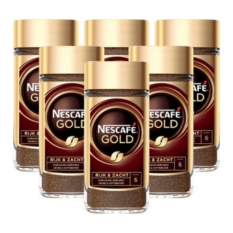 Nescafé - Gold Oploskoffie - 6x 200g