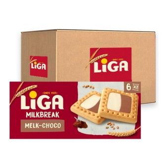 Liga - Milkbreak Duo Melk Choco - 12x 245g