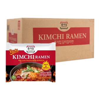 Jongga - Kimchi Ramen - 12 zakjes