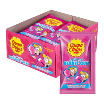 Chupa Chups - Cotton Bubble Gum Tutti Frutti - 12 stuks