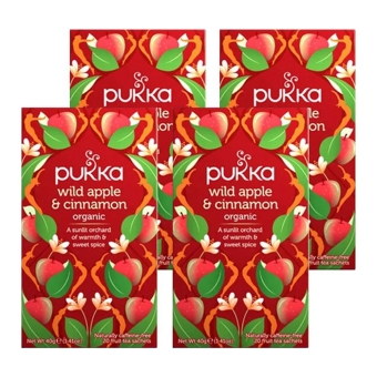 Pukka - Wild Apple & Cinnamon - 4x 20 zakjes