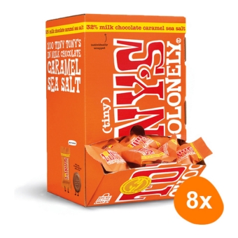 Tony's Chocolonely - Tiny Tony's Melk Karamel Zeezout - 8x 900g