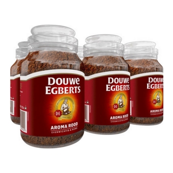 Douwe Egberts - Aroma rood oploskoffie - 6x 200g