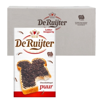 De Ruijter - Chocoladehagel puur - 18x 390g