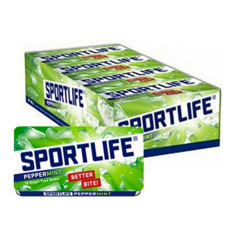 Sportlife - Peppermint Kauwgom Suikervrij - 24x 12 stuks
