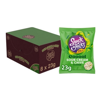 Snack a Jacks - Rijstwafels Sour Cream & Chive - 8x 23g