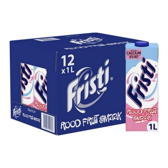 Fristi - Rood fruit - 12x 1 ltr