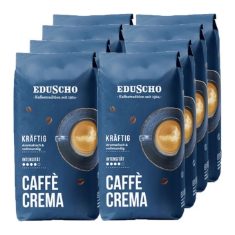Eduscho - Caffè Crema Kräftig Bonen - 8x 1kg