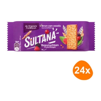 Sultana - Fruit Biscuit Bosvruchten - 24x 3 stuks