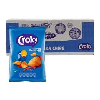 Croky - Paprika Chips - 20 Minizakjes