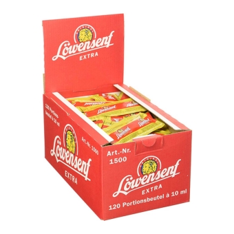 Löwensenf - Mosterd extra scherp - 120x10ml