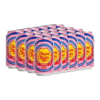 Chupa Chups - Sparkling Cherry Bubblegum Frisdrank - 24x 345ml