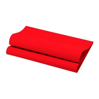 Duni - Bio Dunisoft Servetten Rood 40x40 cm - 60 stuks